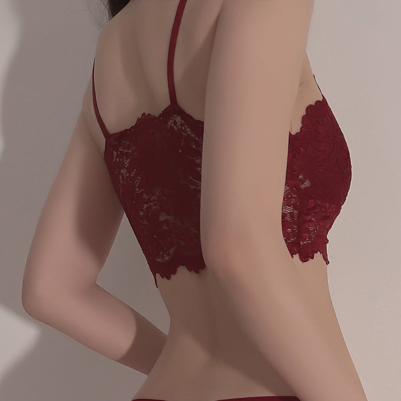 One piece sexy lace bra without rims