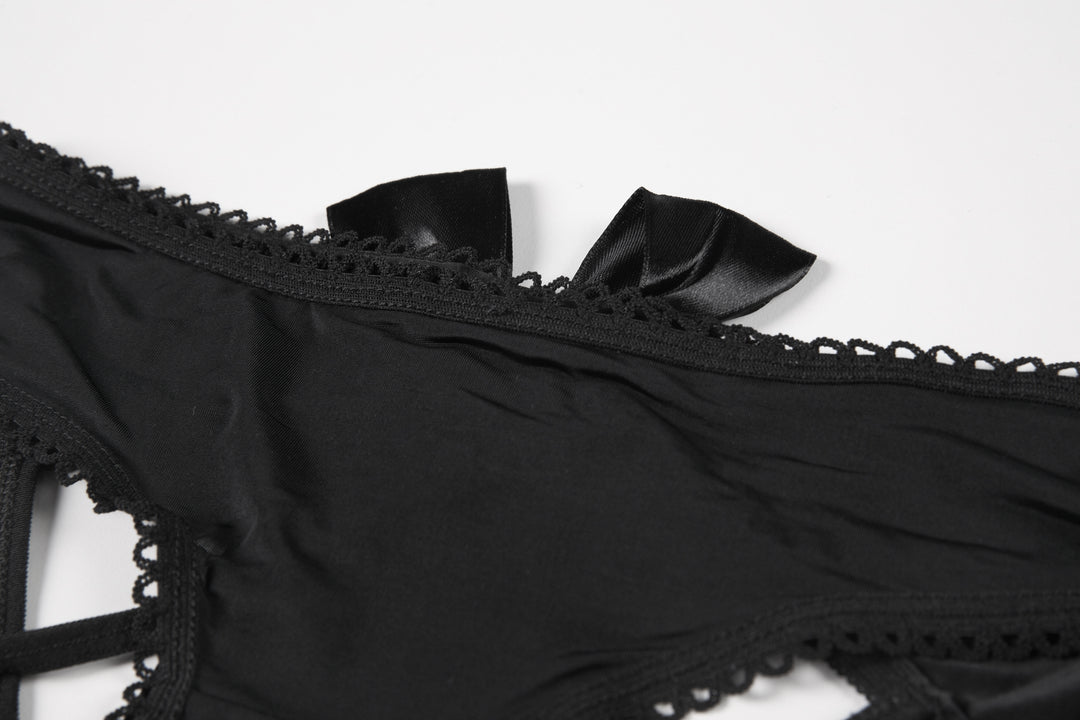 Classic Sexy Black Butterfly Hollow Strap Sexy Panties