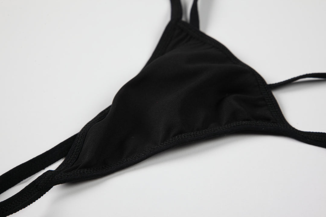 Sexy polka-dot mesh see-through backless slit suspender nightdress sets