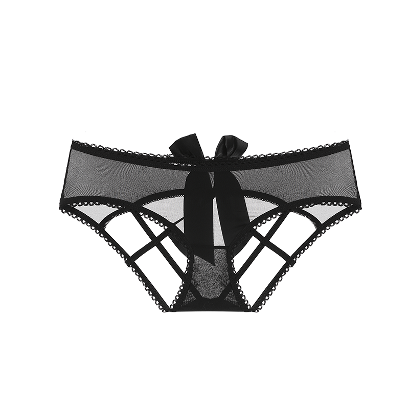 Classic Sexy Black Butterfly Hollow Strap Sexy Panties