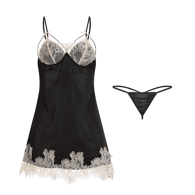 GE light sexy lingerie women's halter peacock embroidery lace uniform ...